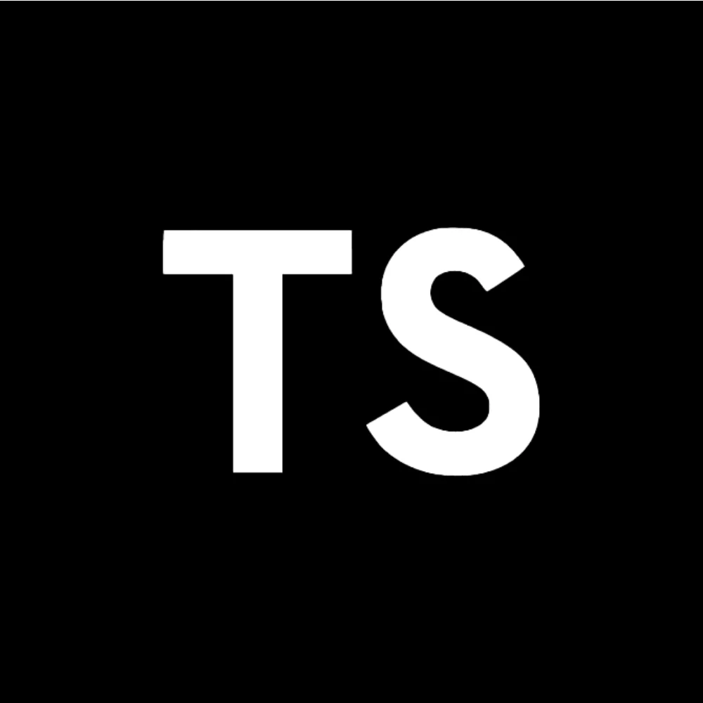 Typescript logo black